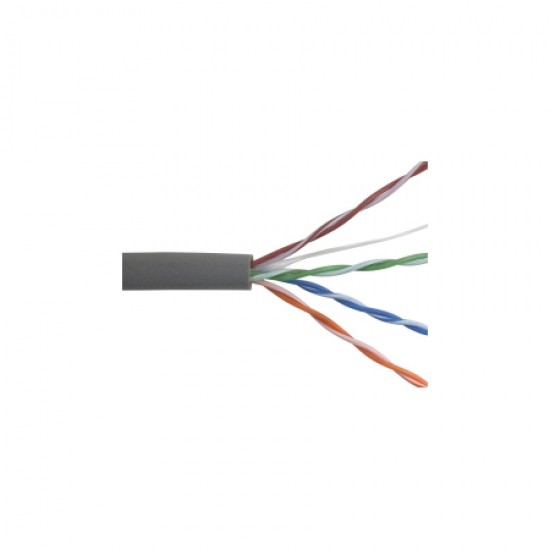 96263-46-09 Coleman Cable 24 AWG 4 Pair Unshielded Twisted Pairs (UTP) Solid Bare Copper CMR Cat5e Non-plenum Network Cable - 1000' Pull Box - Gray