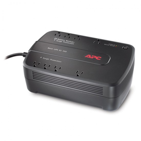 BE550G APC 8 Output Desktop UPS Battery Backup 120VAC 550VA