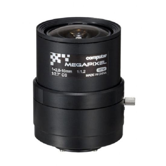 A4Z2812CS-MPIR Computar 3MP 1/2.7" 2.8-10mm Varifocal F1.2-F16C CS Mount Manual Iris IR Corrected Lens