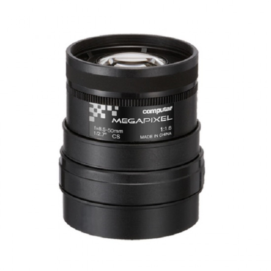 A6Z8516CS-MP Computar 3MP 1/2.7" 8.5-50mm Varifocal F1.2-F16C CS Mount Manual Iris Lens