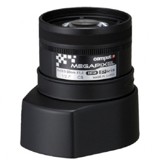 AG4Z1214KCS-MPIR Computar 3MP 1/2.7" 12.5-50mm Varifocal F1.4-F16C CS Mount P-Iris IR Corrected Lens