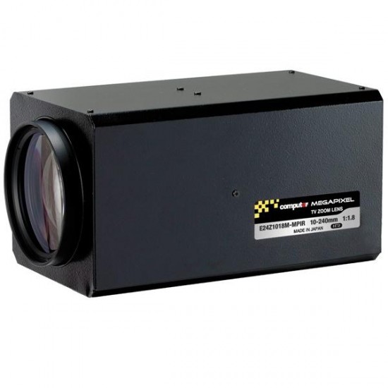 E24Z1018M-MPIR Computar 1/1.8" C-Mount 10-240mm F/1.8 3 Megapixel IR-corrected 3 Motors Auto Iris Zoom Lens