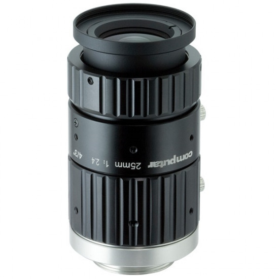 F2524-MPT Computar 1.4" C-Mount 25mm F2.4 45MP Manual Iris Lens