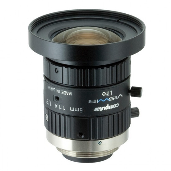 H0514-VSW Computar 1/2" C-Mount 5mm F/1.4 Manual Iris Lens