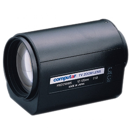 H10Z1218AMS Computar 1/2" C-Mount 12-120mm Motorized Zoom F/1.8 Video Auto Iris Lens