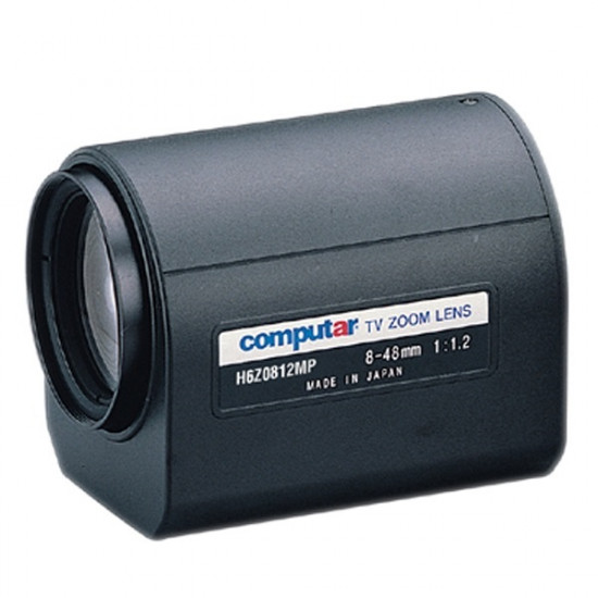 H6Z0812MP Computar 1/2" C-Mount 8-48mm Motorized Zoom F/1.2 3 Motors