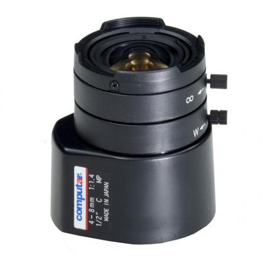 HG2Z0414FC-MP Computar C-Mount 4-8mm Vari-focal F/1.4 1.3 Mega-Pixel DC Auto Iris Lens