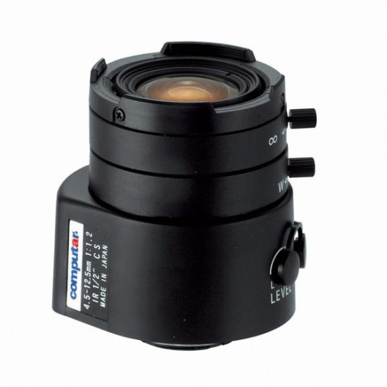 HG3Z4512AFCS-IR Computar CS-Mount 4.5-12.5mm Vari-focal F/1.2 IR-corrected Video Auto Iris Lens
