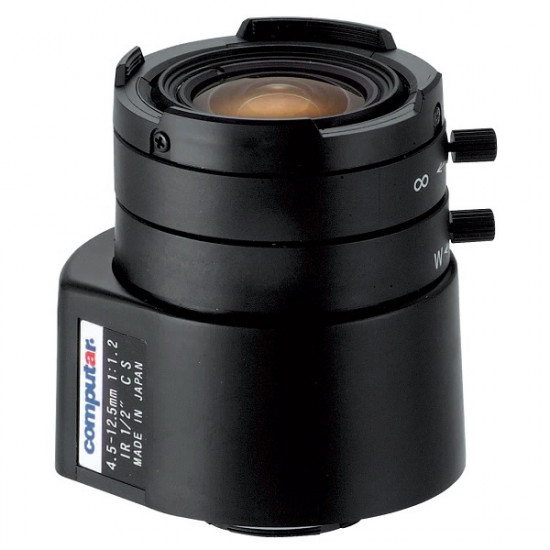 HG3Z4512FCS-IR Computar CS-Mount 4.5-12.5mm Vari-focal F/1.2 IR-corrected DC Auto Iris Lens