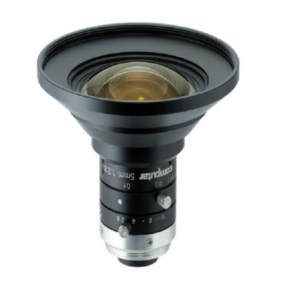 M0528-MPW3 Computar 2/3" C-Mount 5mm F2.8 8MP Fixed Iris Lens