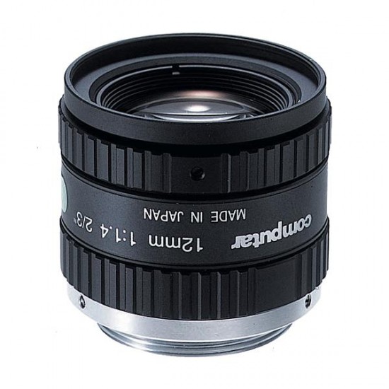 M1214-MP Computar 2/3" 12mm f1.4 w/ Locking Iris & Focus Megapixel C-Mount Lens