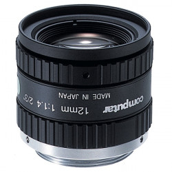 M1214-MP2 Computar 2/3" C-Mount 12mm F/1.4 1.5 Mega-Pixel Locking Iris Lens