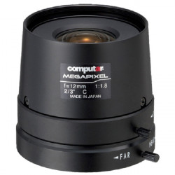 M1218FIC-MP Computar 2/3" C-Mount 12mm F/1.8 5 Megapixel Manual Iris Lens