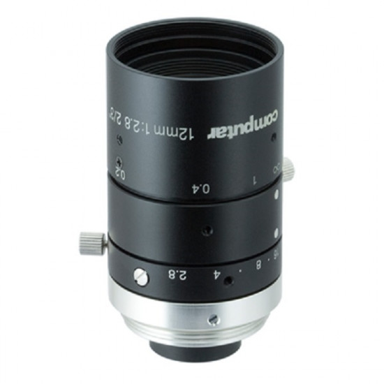 M1228-MPW3 Computar 2/3" C-Mount 12mm F2.8 8MP Manual Iris Lens
