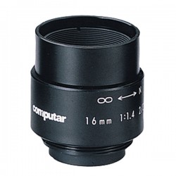 M1614 Computar C-Mount 16mm F/1.4 Monofocal Manual Iris Lens