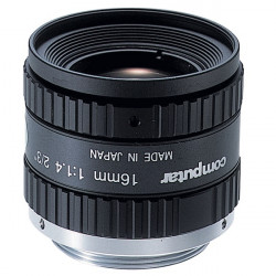 M1614-MP2 Computar 2/3" C-Mount 16mm F/1.4 1.5 Mega-Pixel Locking Iris Lens