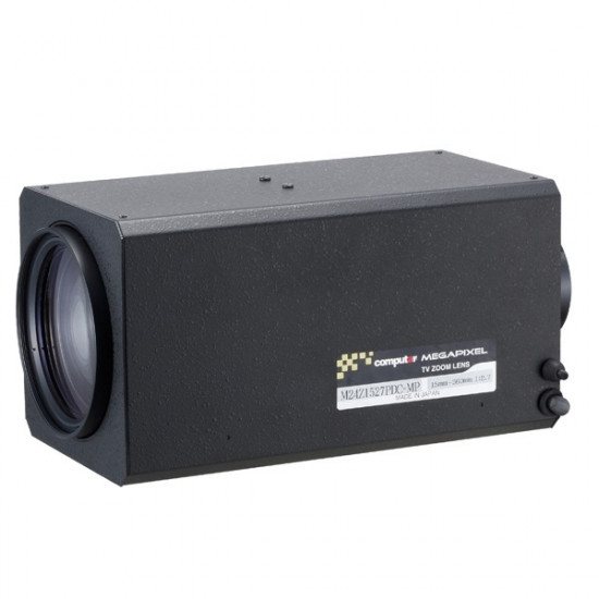 M24Z1527PDC-MP Computar 2/3" C-Mount 15-360mm F/2.7 Megapixel Preset IR DC Auto Iris Zoom Lens