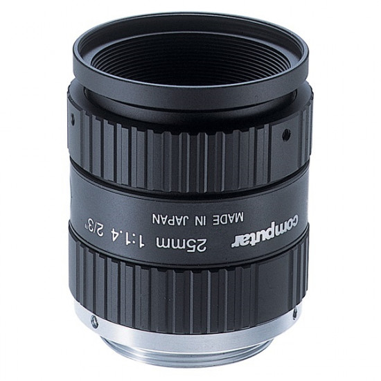 M2514-MP2 Computar 2/3" C-Mount 25mm F/1.4 1.5 Mega-Pixel Locking Iris Lens