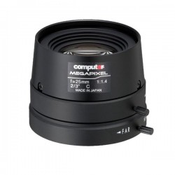 M2514FIC-MP Computar 2/3" C-Mount 25mm F/1.8 5 Megapixel Manual Iris Lens