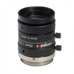 M2518-MPW2 Computar 2/3" C-Mount 25mm F/1.8 5 Mega-Pixel Ultra Low Distortion Manual Iris Lens