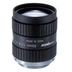 M5018-MP2 Computar 2/3" C-Mount 50mm F/1.8 1.5 Mega-Pixel Locking Iris Lens
