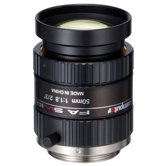 M5018-SW Computar 2/3" C-Mount 50mm F/1.8 Manual Iris Lens