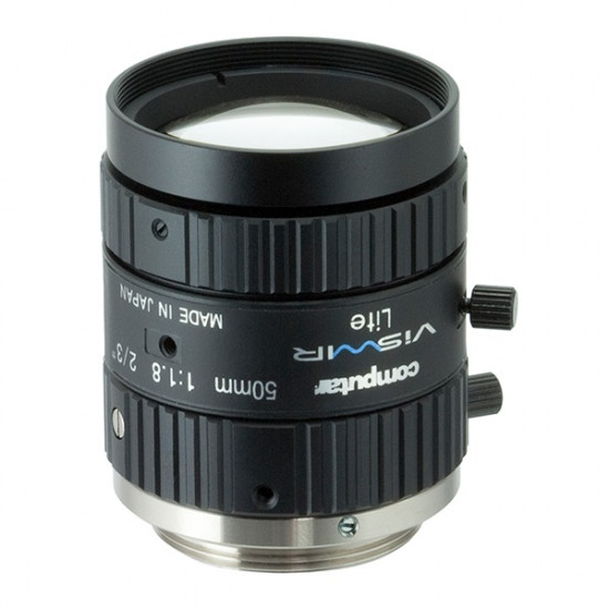 M5018-VSW Computar 2/3" C-Mount 50mm F/1.8 Manual Iris Lens