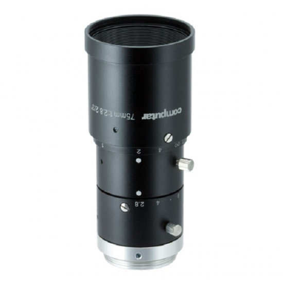 M7528-MPW3 Computar 2/3" C-Mount 75mm F2.8 8MP Fixed Iris Lens