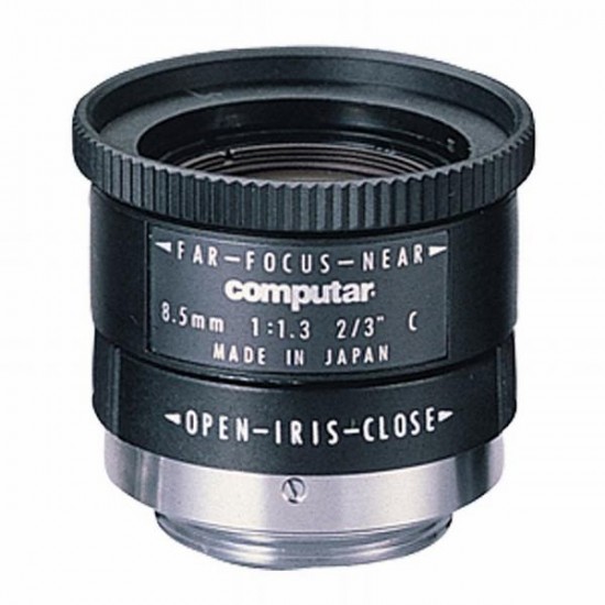 M8513 Computar C-Mount 8.5mm F/1.3 Monofocal Manual Iris Lens