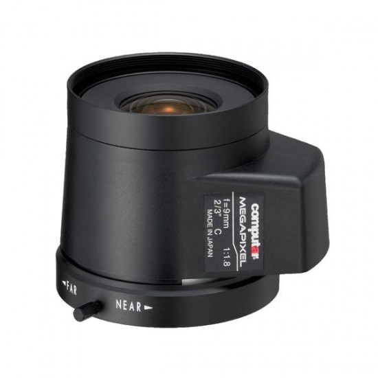 MG0918FC-MP Computar 2/3" C-Mount 9mm F/1.8 5 Megapixel DC Auto Iris Lens
