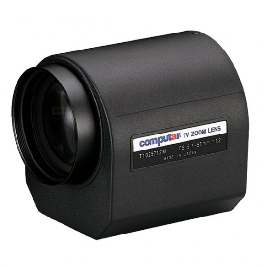 T10Z5712M-CS Computar 1/3" CS-Mount 5.7-57mm Motorized Zoom F/1.2 3 Motors
