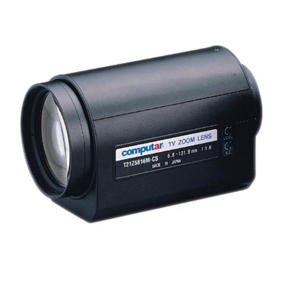 T21Z5816M Computar 1/3" CS-Mount 5.8-121mm Motorized Zoom F/1.8 3 Motors