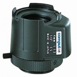 TG0412FCS Computar 1/3" CS-Mount 4mm F/1.2 Mini Connector Short Cable DC Auto Iris Lens