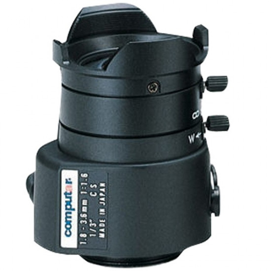 TG2Z1816AFCS Computar CS-Mount 1.8-3.6mm Vari-focal F/1.6 Video Auto Iris Lens
