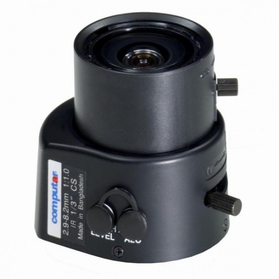 TG3Z2910AFCS-IR Computar CS-Mount 2.9-8.2mm Vari-focal F/1.0 IR-corrected Video Auto Iris Lens