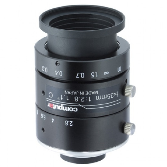 V3518FIC-MPYIR Computar 1.1" C-Mount 35mm F1.8 12MP IR Corrected Manual Iris Lens