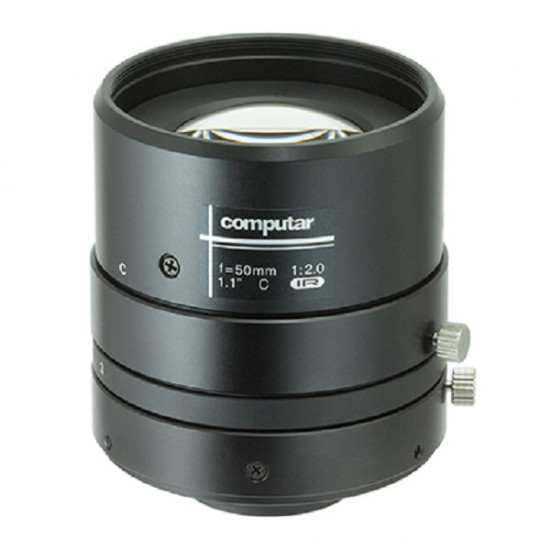 V5020FIC-MPYIR Computar 1.1" C-Mount 50mm F2.0 12MP IR Corrected Manual Iris Lens