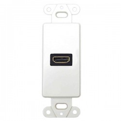 20-4501-WH Datacomm Decor Wall Plate Insert with 90 Degree HDMI Connector