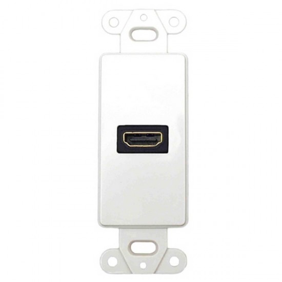 20-4501-WH Datacomm Decor Wall Plate Insert with 90 Degree HDMI Connector