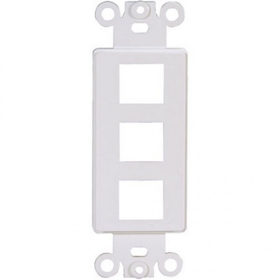 20-5162 3 Keystone Insert Decor Plate - White