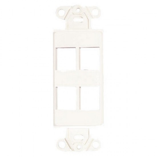 20-5172 4 Keystone Insert Decor Plate - White