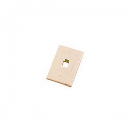 WPIC-1P-IV Single Gang Wall Plate Icon Style - 1 Port - Ivory