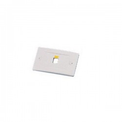 WPIC-1P-WH-H Single Gang Horizontal Wall Plate Icon Style - 1 Port - White