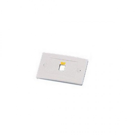 WPIC-1P-WH-H Single Gang Horizontal Wall Plate Icon Style - 1 Port - White