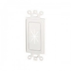 45-0016-WH Datacomm Decor Insert with Flexible Opening - White