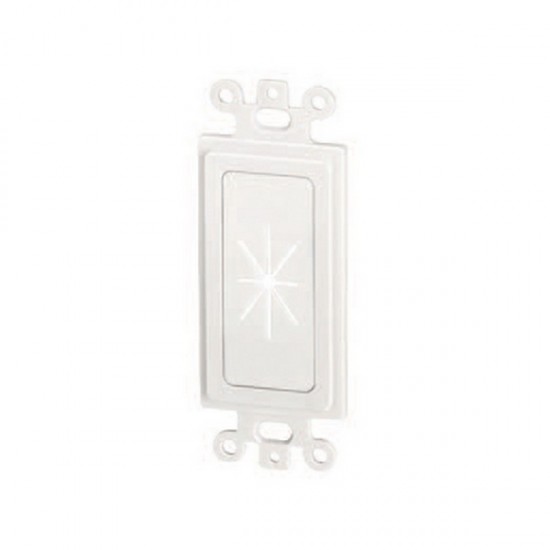 45-0016-WH Datacomm Decor Insert with Flexible Opening - White