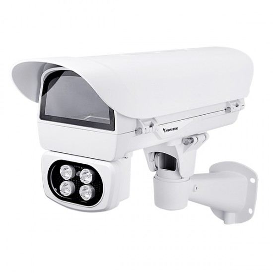 AE-243 Vivotek Outdoor Enclosure with Sunshield, Wall Mount Bracket and IR Illuminator Up to 164' @ 25 Degrees 24VAC/VDC