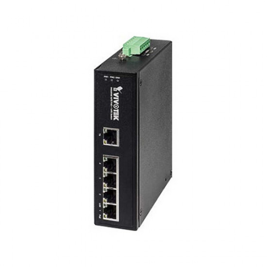 AW-IHT-0502 Vivotek Industrial 4 Port PoE + 1xFE SC Single-Mode 30KM Switch