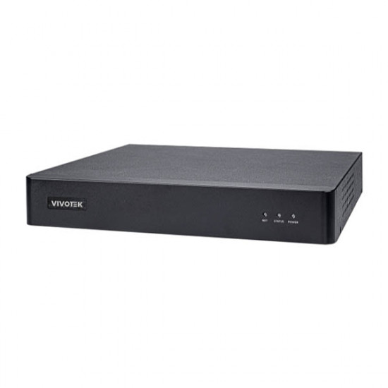 ND9213P-2TB Vivotek 4 Channel NVR 64Mbps Max Throughput - 2TB w/ Built in 4 Port PoE