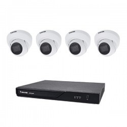ND9323P-2TB-4IT89 Vivotek 8 Channel NVR Kit 64Mbps Max Throughput 2TB w/ 4 x 5MP Outdoor IR Turret IP Security Cameras